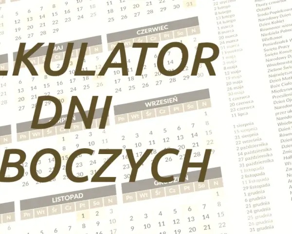 Kalkulator dni roboczych. Sprawdź, ile godzin pracy w styczniu 2026.